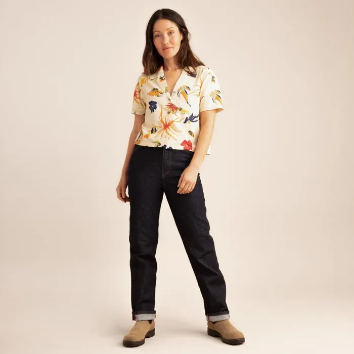 Shirts Women Roark Idle Camp Shirt Vintage White