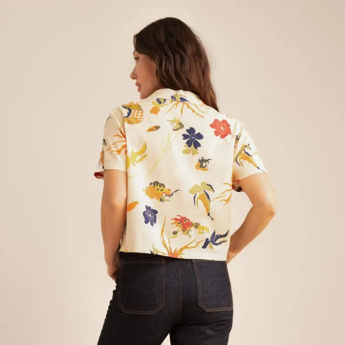 Shirts Women Roark Idle Camp Shirt Vintage White