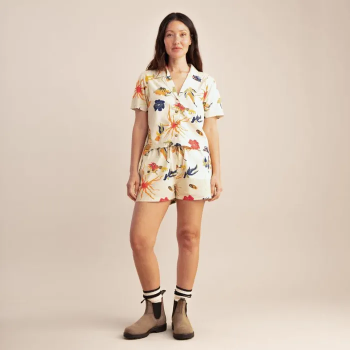 Shirts Women Roark Idle Camp Shirt Vintage White