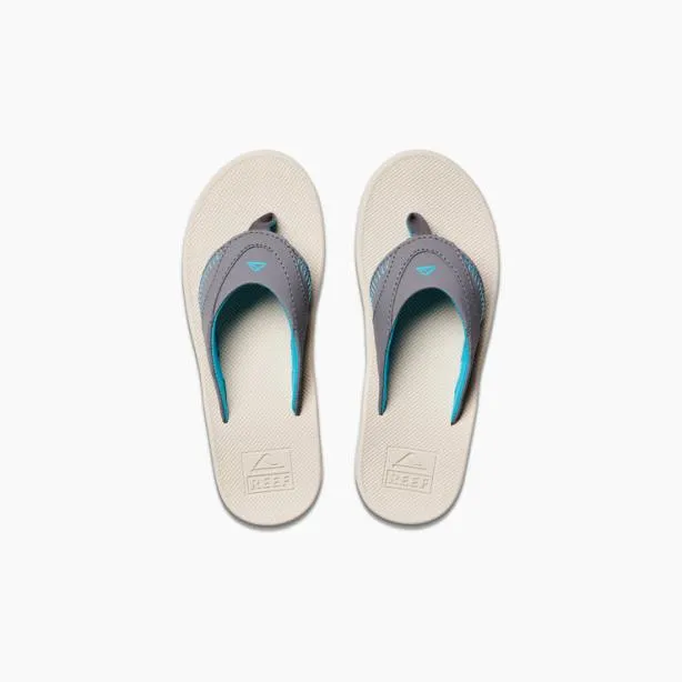 Shop Now Kids REEF Kids Fanning Greyaquaoak