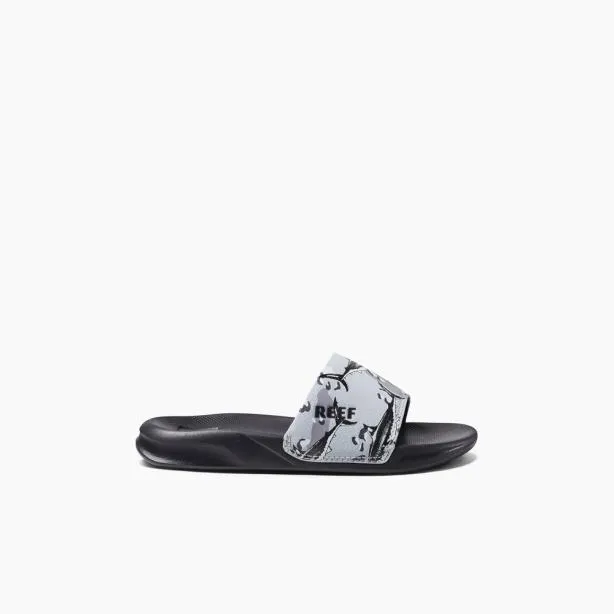 Shop Now Kids REEF Kids One Slide Grey Camo Shark