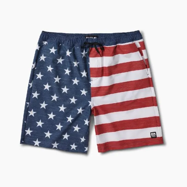 Shorts and Board Shorts Men REEF Hancock Elastic Waist Board Short 18034 Insigna Blue