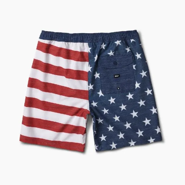 Shorts and Board Shorts Men REEF Hancock Elastic Waist Board Short 18034 Insigna Blue