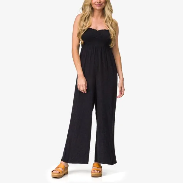 Shorts and Pants Women REEF Leanne Jacquard Romper Caviar