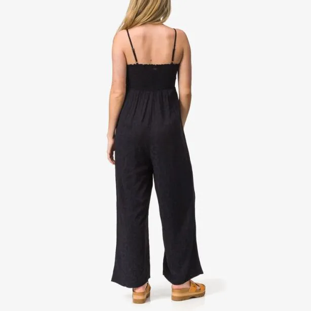 Shorts and Pants Women REEF Leanne Jacquard Romper Caviar