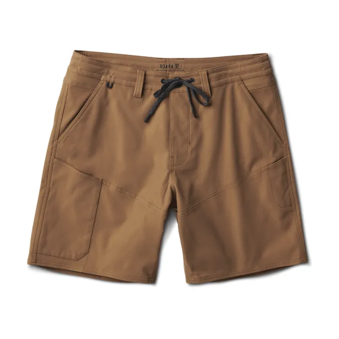 Shorts Men Roark Explorer Long Road Shorts 18034 Dark Khaki