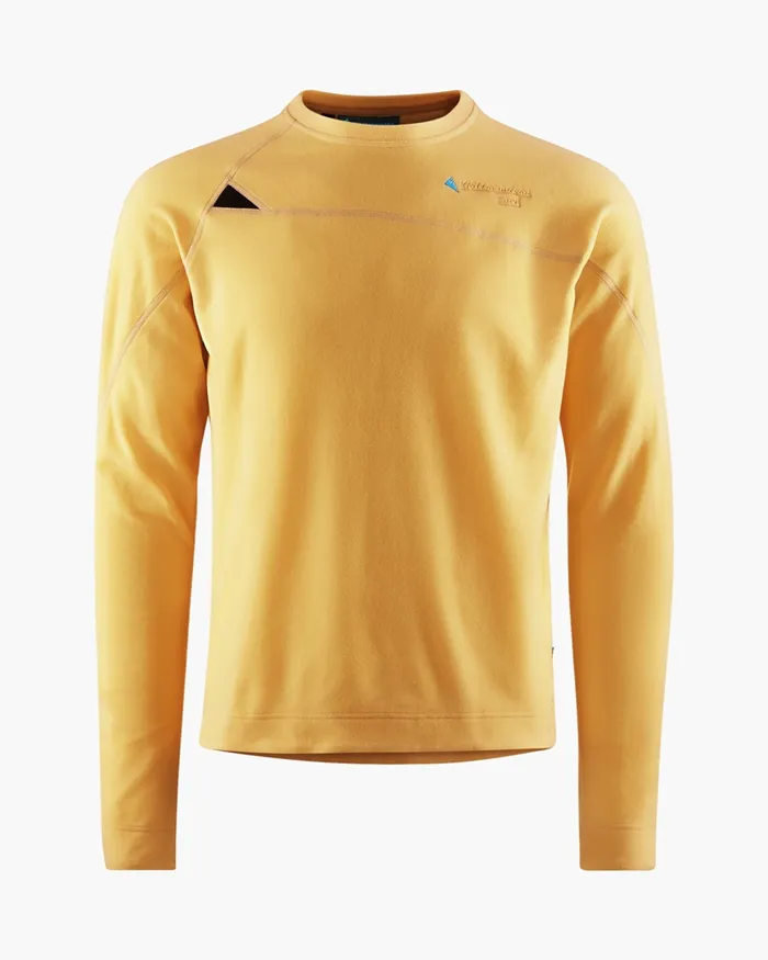 Sigyn Crew Sweater Amber Gold Men Klttermusen Fleeces and Sweaters