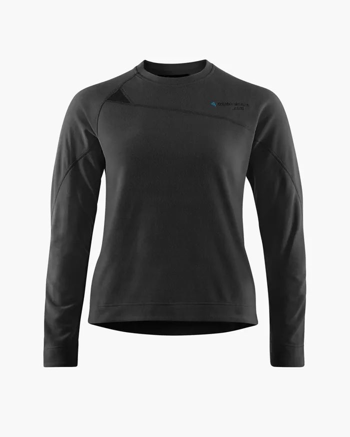 Sigyn Crew Sweater Raven Women Klttermusen Fleeces and Sweaters