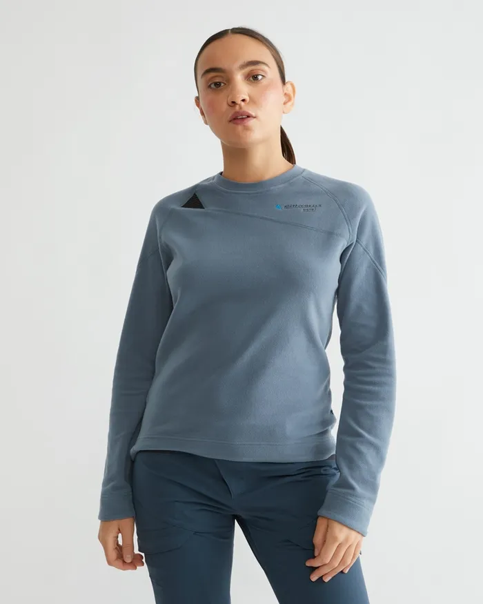 Sigyn Crew Sweater Raven Women Klttermusen Fleeces and Sweaters