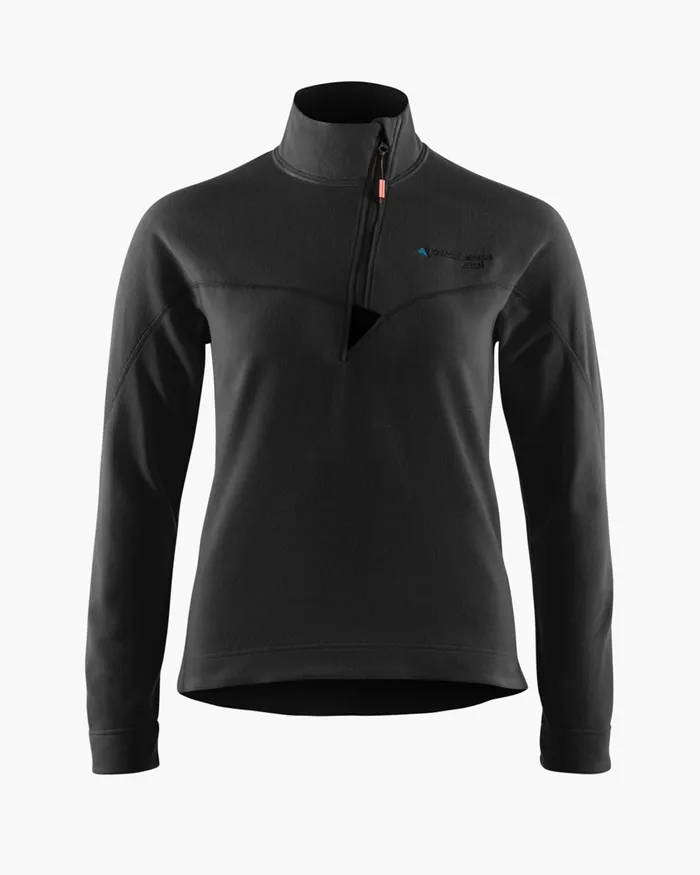 Sigyn Half Zip Sweater Raven Women Klttermusen Fleeces and Sweaters