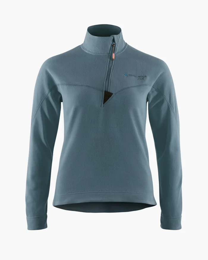 Sigyn Half Zip Sweater Thistle Blue Women Klttermusen Fleeces and Sweaters