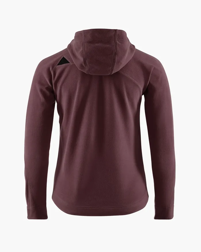 Sigyn Hooded Zip Amaranth Red Women Klttermusen Fleeces and Sweaters