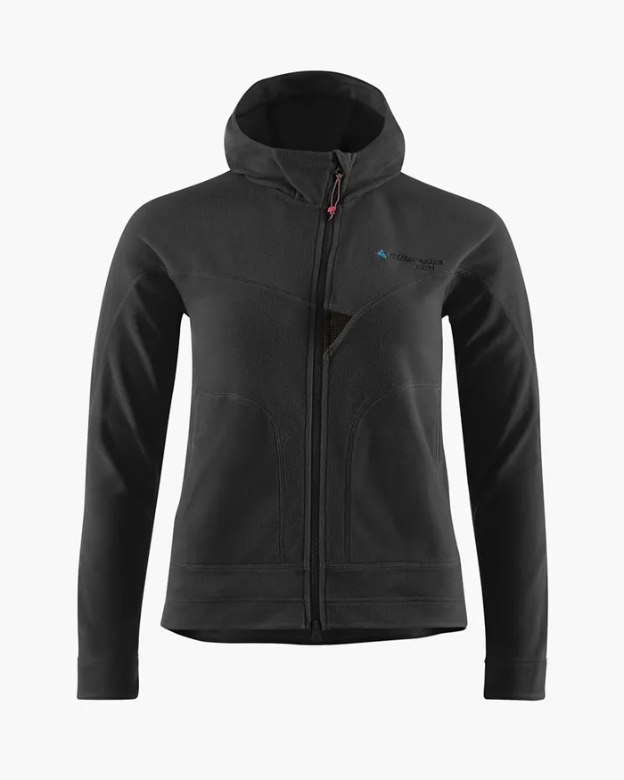 Sigyn Hooded Zip Raven Women Klttermusen Fleeces and Sweaters