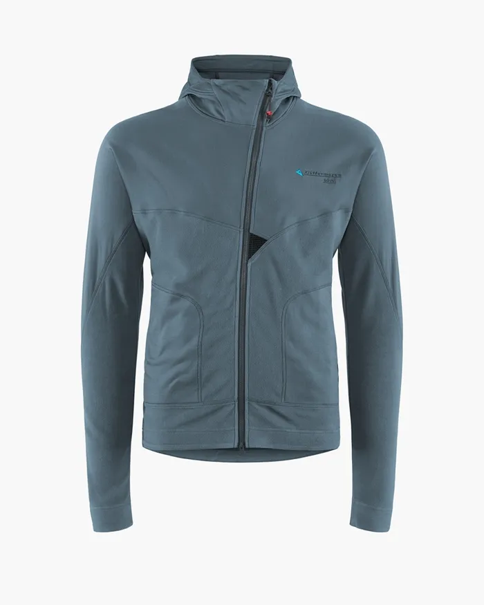 Sigyn Hooded Zip Thistle Blue Men Klttermusen Fleeces and Sweaters