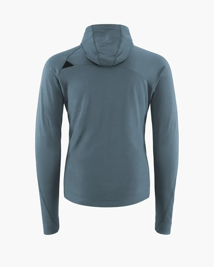 Sigyn Hooded Zip Thistle Blue Men Klttermusen Fleeces and Sweaters