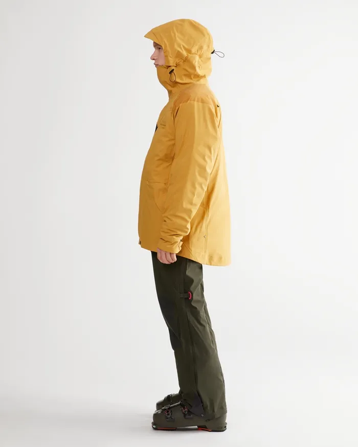 Skirner Waterproof Cutan Jacket Amber Gold Men Klttermusen Waterproof Jackets