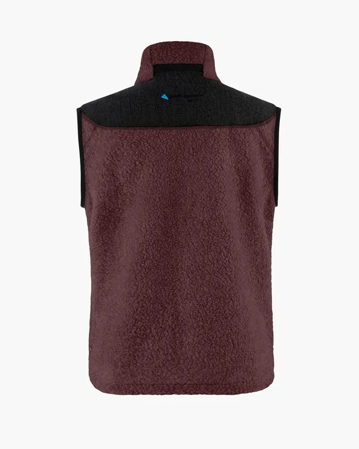 Skoll Durable Wool Vest Amaranth Red Men Klttermusen Fleeces and Sweaters