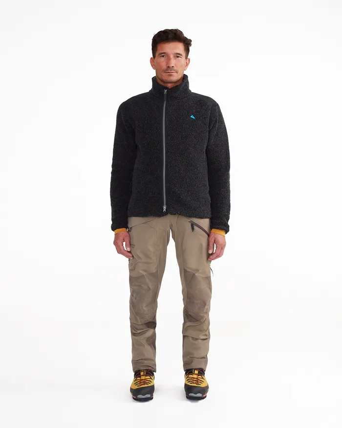 Skoll Zip Durable Wool Jacket Charcoal Men Klttermusen Fleeces and Sweaters