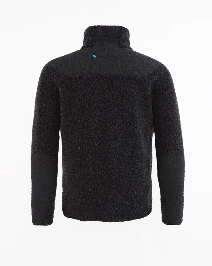 Skoll Zip Durable Wool Jacket Charcoal Men Klttermusen Fleeces and Sweaters