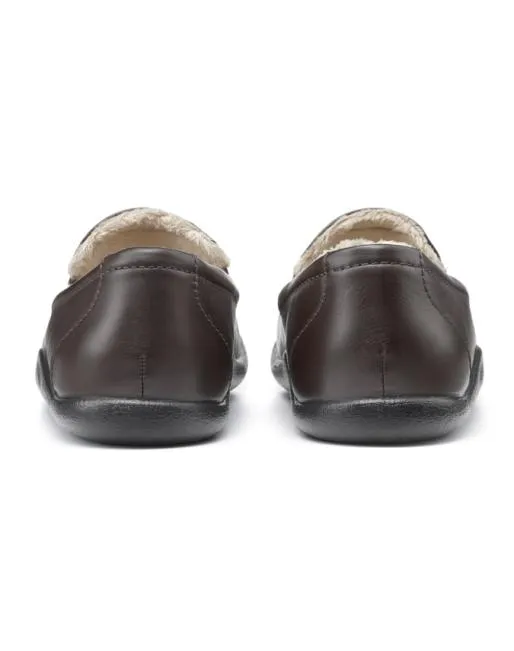 Slippers Mens Hotter Relax Slippers Dark Brown