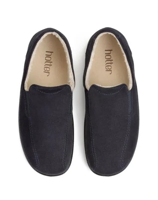 Slippers Mens Hotter Relax Slippers Navy