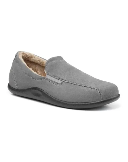 Slippers Mens Hotter Relax Slippers Urban Grey