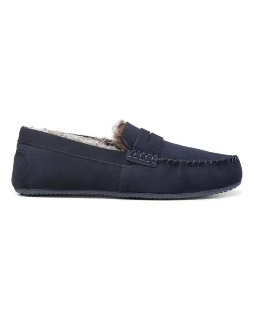 Slippers Mens Hotter Rest Slippers Navy