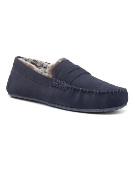 Slippers Mens Hotter Rest Slippers Navy
