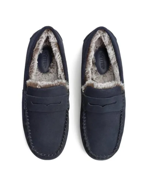 Slippers Mens Hotter Rest Slippers Navy