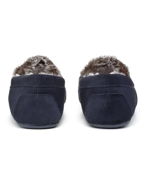 Slippers Mens Hotter Rest Slippers Navy