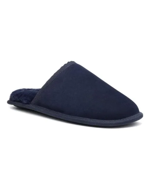 Slippers Mens Hotter Slumber Slippers Navy