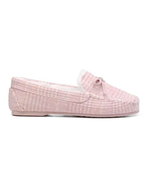 Slippers Women Hotter Cherish Slippers Blush Houndstooth