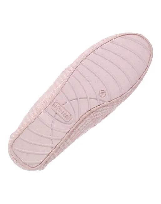 Slippers Women Hotter Cherish Slippers Blush Houndstooth
