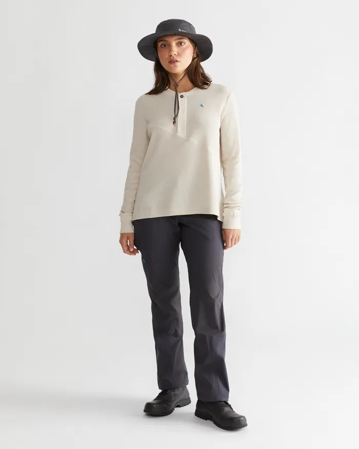 Snotra Long Sleeve Crewneck Birch Women Klttermusen Fleeces and Sweaters