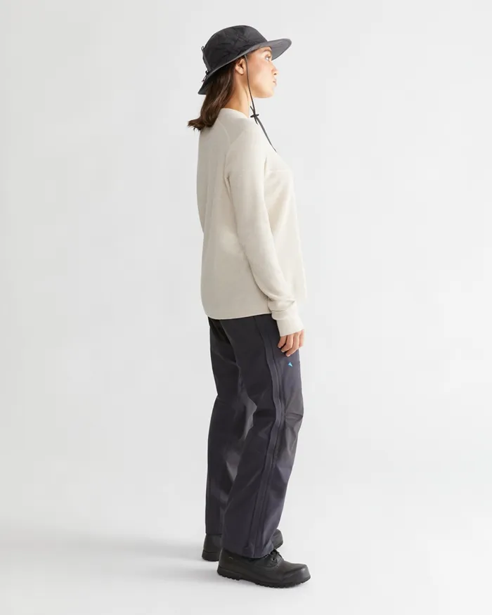 Snotra Long Sleeve Crewneck Birch Women Klttermusen Fleeces and Sweaters