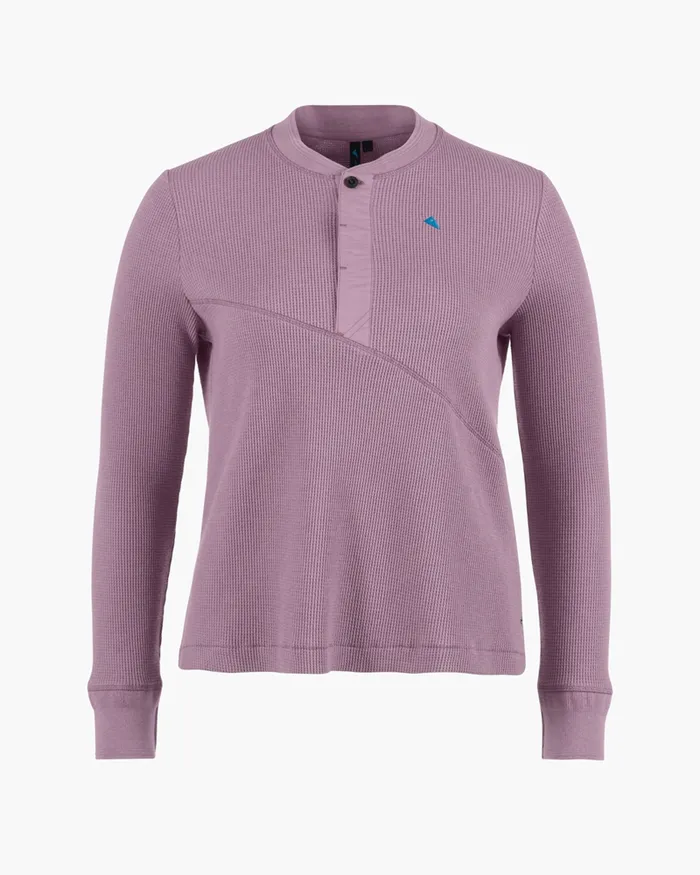 Snotra Long Sleeve Crewneck Black Plum Women Klttermusen Fleeces and Sweaters