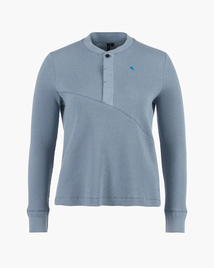 Snotra Long Sleeve Crewneck Faded Blue Women Klttermusen Fleeces and Sweaters