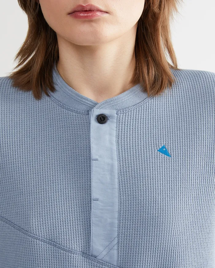 Snotra Long Sleeve Crewneck Faded Blue Women Klttermusen Fleeces and Sweaters