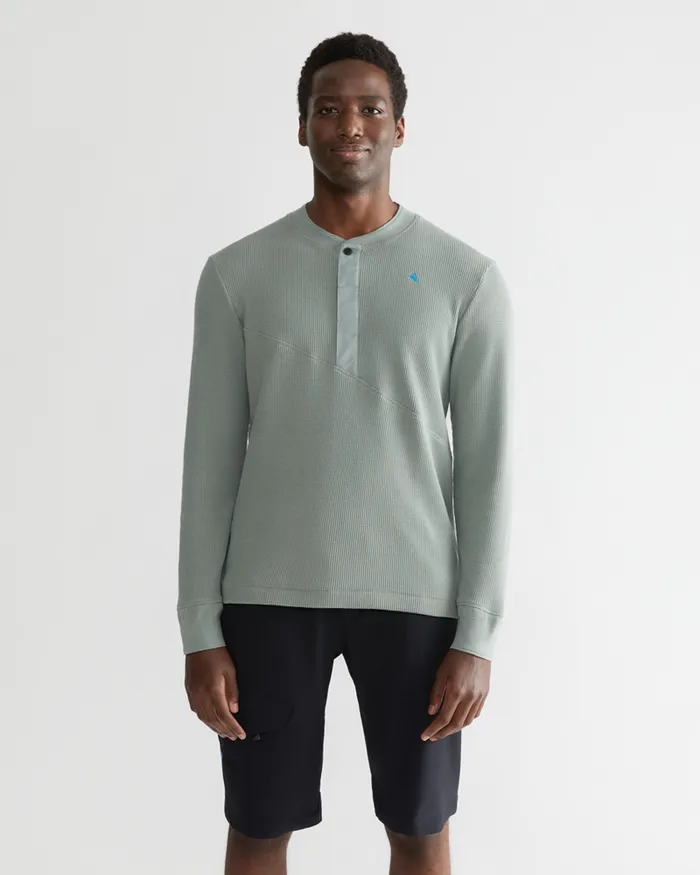 Snotra Long Sleeve Crewneck Faded Green Men Klttermusen Fleeces and Sweaters