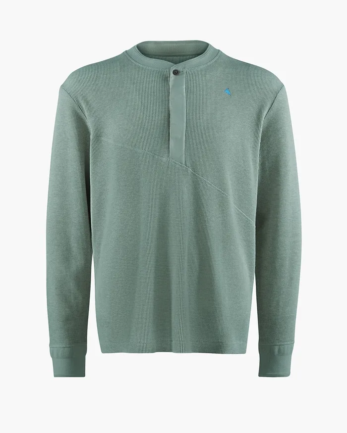 Snotra Long Sleeve Crewneck Faded Green Men Klttermusen Fleeces and Sweaters