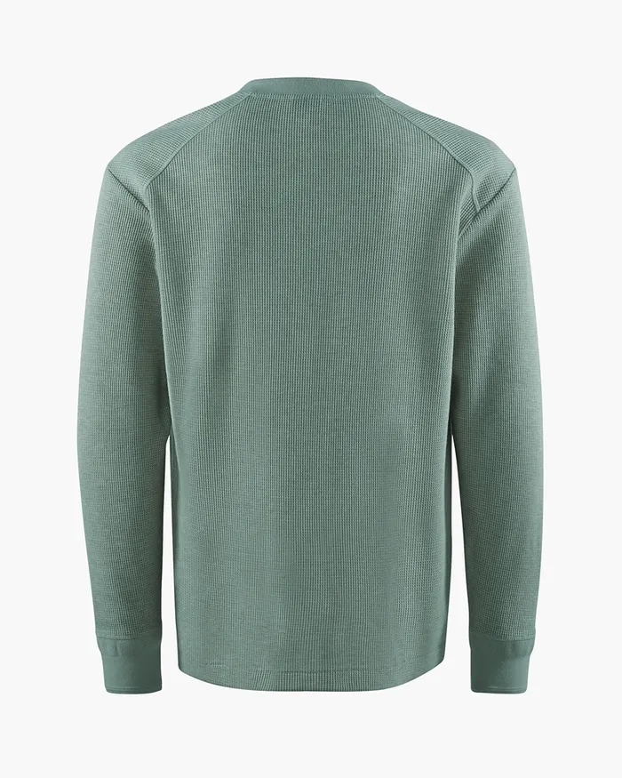 Snotra Long Sleeve Crewneck Faded Green Men Klttermusen Fleeces and Sweaters