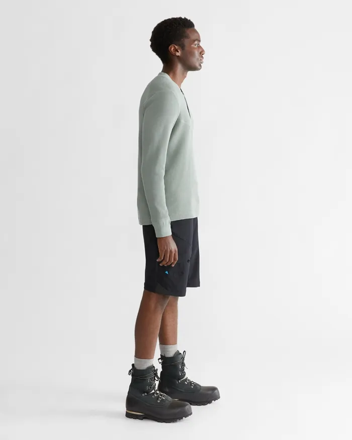 Snotra Long Sleeve Crewneck Faded Green Men Klttermusen Fleeces and Sweaters