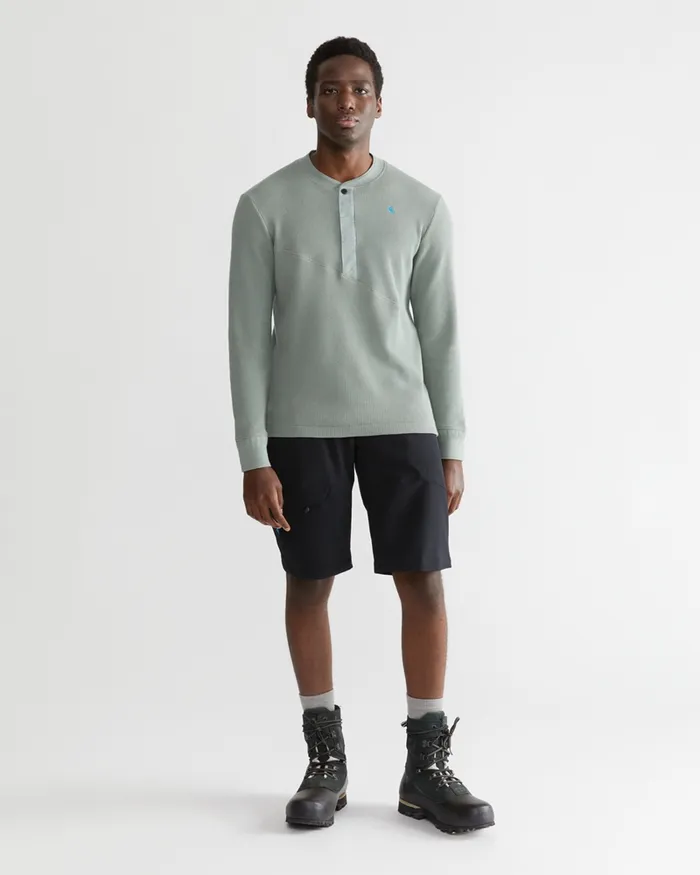 Snotra Long Sleeve Crewneck Faded Green Men Klttermusen Fleeces and Sweaters