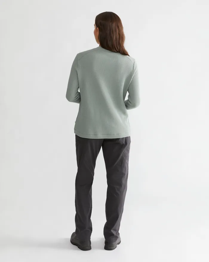 Snotra Long Sleeve Crewneck Tawny Red Women Klttermusen Fleeces and Sweaters
