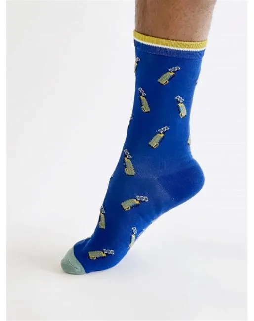 Socks Mens Hotter Keane Golf Bamboo Socks Dusky Blue
