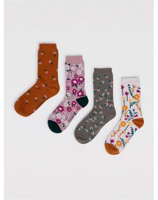 Socks Women Hotter Fabiana Bamboo Floral Socks Multi