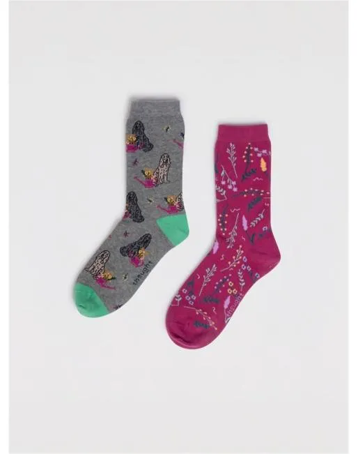Socks Women Hotter Hazel Organic Cotton Dog Socks Multi