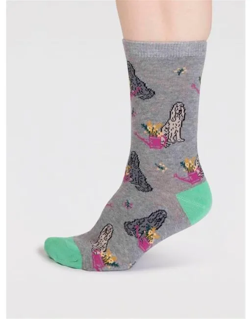 Socks Women Hotter Hazel Organic Cotton Dog Socks Multi