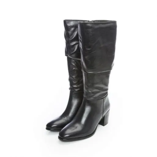 Starlene Black Leather Women Moda In Pelle Black Boots Starlene Black Leather Women Moda In Pelle Black Boots