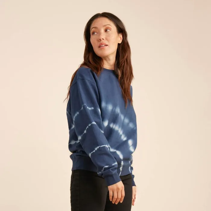 Sweatshirts and Fleece Women Roark Shibori Fleece Sweatshirt Deep Blue